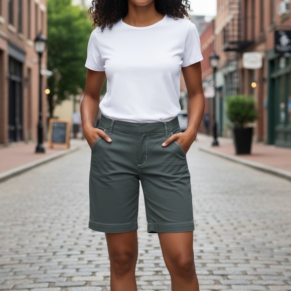 J. Crew Pants - J. Crew Slate Blue Women's Bermudas